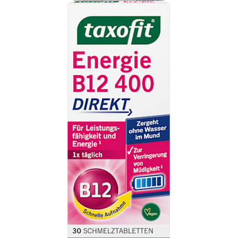 Vitamin B12 Energie Schmelztabletten 30 St, 4,5 g - VivaVoss