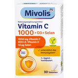 Mivolis Vitamin C 1000 + D3 + Selen Depot 30 St, 42 g – Wohlbefinden & Stärkung image_position | VivaVoss