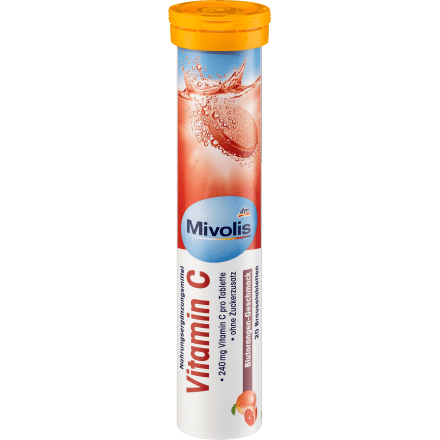 Vitamin C Brausetabletten, 20 St., 82 g - VivaVoss