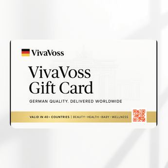 VivaVoss Gift Card – the best gift for beauty, health, and wellness lovers, offering original German products with worldwide delivery.