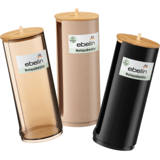 Wattepadspender mit Bambusdeckel, 1 St by ebelin – VivaVoss