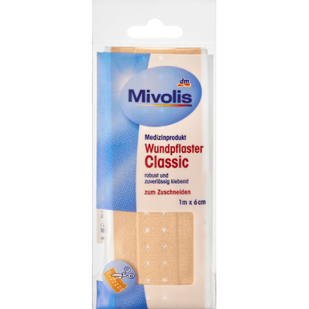 Wundpflaster Classic 1 m x 6 cm Mivolis