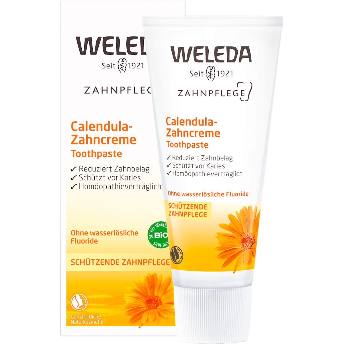 Zahnpasta Calendula fluoridfrei, 75 ml - VivaVoss