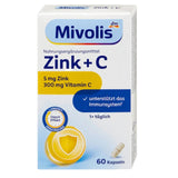 Mivolis Zink + C Depot Kapseln 60 St., 60 St – Vitamin C image_position | VivaVoss