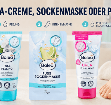 Balea Fußpflege im Vergleich: Fußpeeling, Sockenmaske und 10 % Urea-Fußcreme