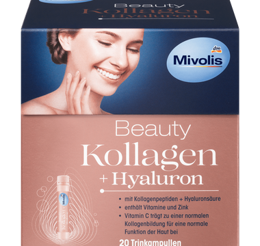 Mivolis Beauty Kollagen + Hyaluron Trinkampullen 20 St. – VERISOL® Kollagenpeptide für straffere Haut von innen
