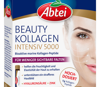 Abtei Beauty Marine Kollagen Intensiv 5000 Trinkampullen – halal-geeignetes Fischkollagen aus Deutschland für straffe, gesunde Haut