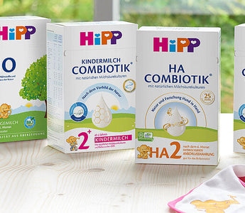 EU-Bio-Zertifizierungssiegel auf Hipp HA2 Folgemilchdose – geprüfte Bioqualität