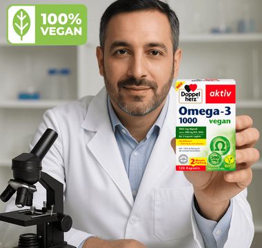 Doppelherz Omega‑3 1000 Vegan Capsules – Plant-Based DHA & EPA for Heart, Brain Immunity - VivaVoss