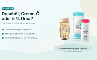 Balea Duschöl, Balea med Creme-Öl Dusche und Balea med 5 Prozent Urea Dusche im Vergleich