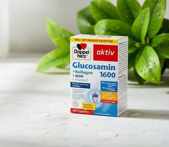 Doppelherz Glucosamin 1600 + Kollagen + MSM + Vitamin C Kapseln – Gelenk- und Knorpelunterstützung