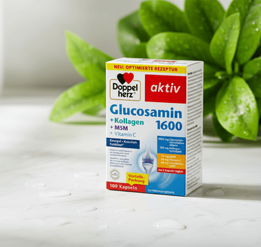 Doppelherz Glucosamin 1600 + Kollagen + MSM + Vitamin C Kapseln – Gelenk- und Knorpelunterstützung