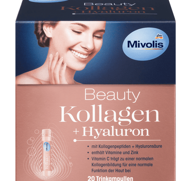 Mivolis Beauty Kollagen + Hyaluron Trinkampullen 20 St. – VERISOL® Kollagenpeptide für straffere Haut von innen