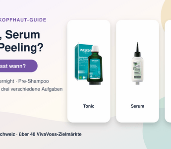 Kopfhautpflege im Vergleich mit Weleda Rosmarin Haar-Tonikum, Balea Professional Sensitive Serum und 4 Prozent AHA Kopfhautpeeling
