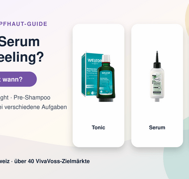 Kopfhautpflege im Vergleich mit Weleda Rosmarin Haar-Tonikum, Balea Professional Sensitive Serum und 4 Prozent AHA Kopfhautpeeling
