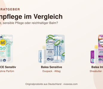 SUNDANCE LSF 50 sowie Balea Sensitive und Intensiv Lippenpflege im Vergleich