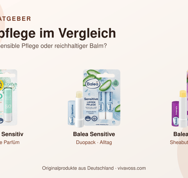 SUNDANCE LSF 50 sowie Balea Sensitive und Intensiv Lippenpflege im Vergleich