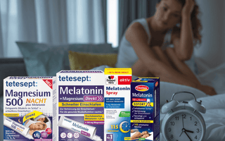 tetesept Melatonin Magnesium Direkt Sticks – sugar-free berry flavor sleep aid with 1.8mg melatonin, ideal for jet lag and faster sleep