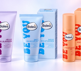 Balea BE YOU Jelly Cleanser, Daily Moisturizer und Moisturizer LSF 30