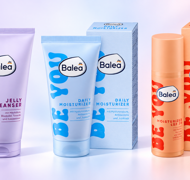 Balea BE YOU Jelly Cleanser, Daily Moisturizer und Moisturizer LSF 30