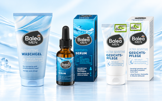 Balea MEN Gesichtspflege-Routine mit Sensitive Waschgel, Hydro Serum und Ultra Sensitive Gesichtscreme