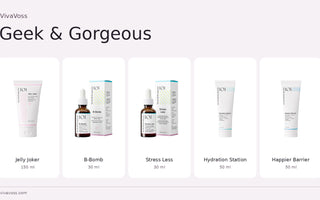 Geek & Gorgeous: Jelly Joker, B-Bomb, Stress Less, Hydration Station und Happier Barrier
