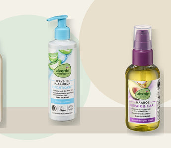 alverde Kopfhautserum, Leave-in Haarmilch und Haaröl für Kopfhaut, Längen und Spitzen