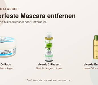 Balea Augenpads sowie alverde Zwei-Phasen-Mizellenwasser und Make-up-Entferneröl im Vergleich