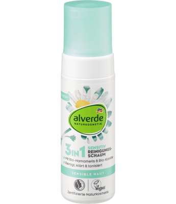 3in1 Reinigungsschaum Sensitiv, 150 ml Balea, alverde NATURKOSMETIK, Reinigungsschaum, Sensitiv, by alverde NATURKOSMETIK – Available at VivaVoss