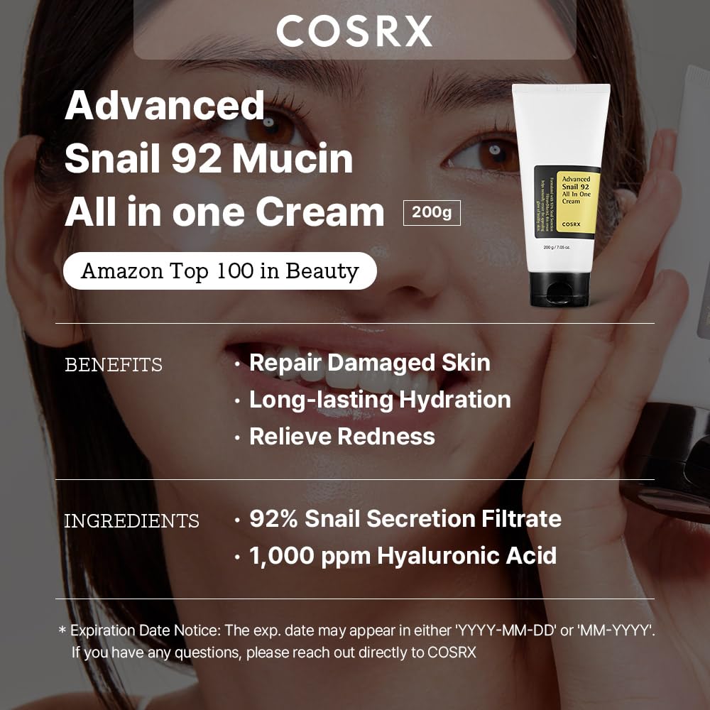 COSRX Advanced Snail 92% All in One Cream Tube 200g