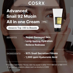 COSRX Advanced Snail 92% All in One Cream Tube 200g