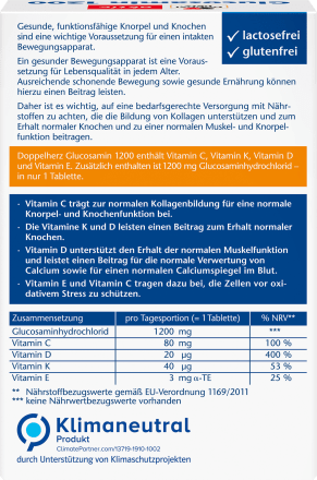 glucosamin 1200 Tabletten 30 St, 47,4 g