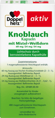 Knoblauch Kapseln mit Mistel + Weißdorn, 480 St