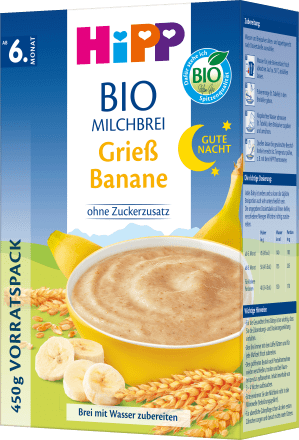 Abendbrei Milch Grieß Banane nach dem 6.Monat, 450 g