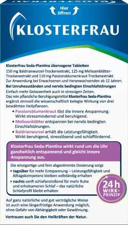 Seda-Plantina Innere Unruhe Tabletten, 30 St