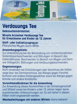 Arzneitee, Verdauungs Tee (12 Beutel), 21 g