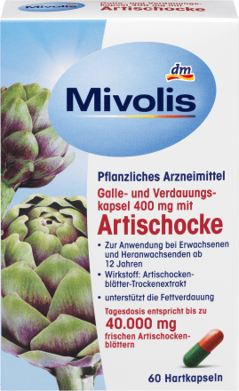 galle- und Verdauungskapsel 400 mg mit Artischocke, 60 St