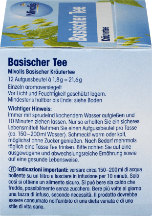 Kräutertee, Basischer Tee (12 Beutel), 21,6 g