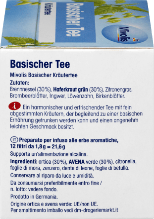 Kräutertee, Basischer Tee (12 Beutel), 21,6 g