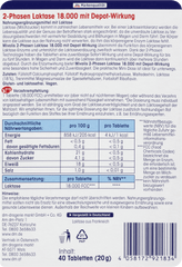 Laktase 18000 2-Phasen Tabletten 40 St, 20 g