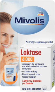 Laktase 6.000 Mini Tabletten 100 St, 8 g