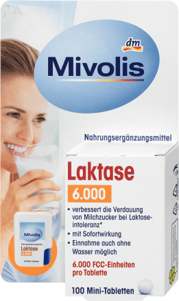 Laktase 6.000 Mini Tabletten 100 St, 8 g