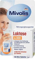 Laktase 6.000 Mini Tabletten 100 St, 8 g