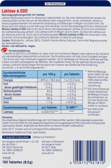 Laktase 6.000 Mini Tabletten 100 St, 8 g