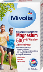 Magnesium 500 + B-Vitamine 2-Phasen Depot, Tabletten 30 St., 45 g