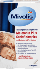 Melatonin Plus Schlaf-Komplex 32 Kapseln, 16 g