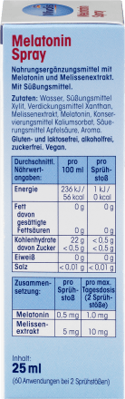 Melatonin Spray, 25 ml