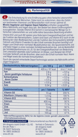 Vegetarier und Veganer Vitamine + Mineralstoffe, Tabletten 30 St., 46 g