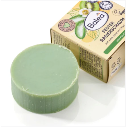 Fester Rasierschaum Aloe Vera & Kiwi, 60 g