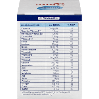 A-Z Komplett Depot, Tabletten, 100 St. Mivolis